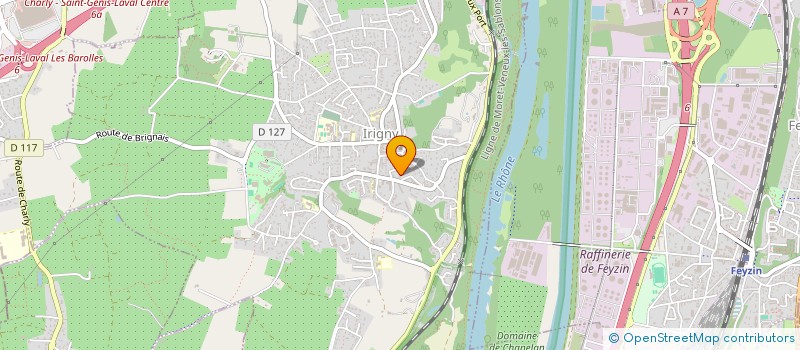 localisation de l'entreprise MADAME ANAIS VERA  IRIGNY