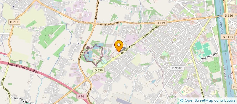 localisation de l'entreprise MADAME ANAIS VERSTRAETE  ESTILLAC