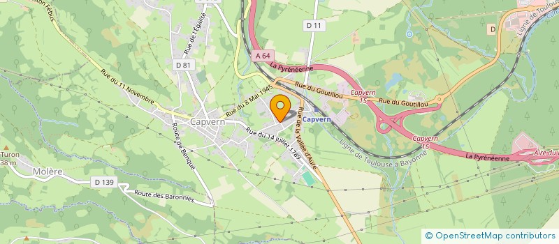 localisation de l'entreprise MADAME ANAIS VEUX  CAPVERN