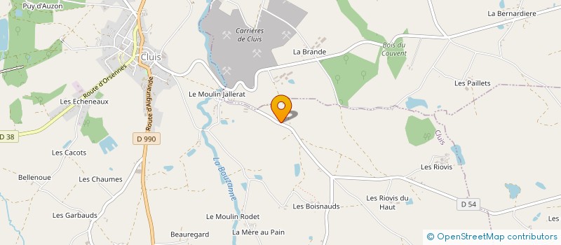 localisation de l'entreprise MADAME ANAIS VILLARD à CLUIS