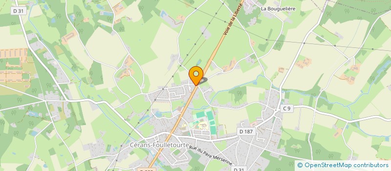 localisation de l'entreprise MADAME ANAIS VILLEDIEU  CERANS-FOULLETOURTE