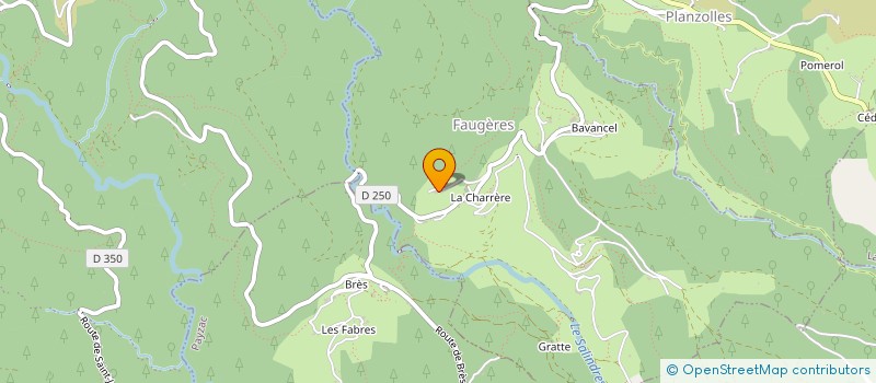 localisation de l'entreprise MADAME ANAIS VINCENT  FAUGERES