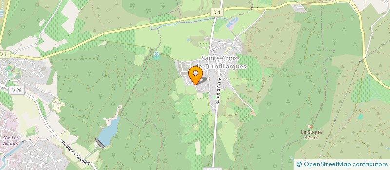 localisation de l'entreprise MADAME ANAIS VIOLAN  SAINTE-CROIX-DE-QUINTILLARGUES