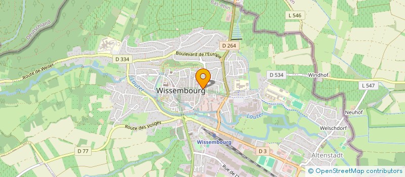 localisation de l'entreprise MADAME ANAIS WEBER  WISSEMBOURG