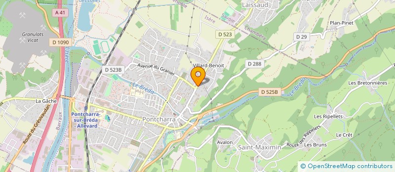 localisation de l'entreprise MADAME ANAIS WEISS  PONTCHARRA