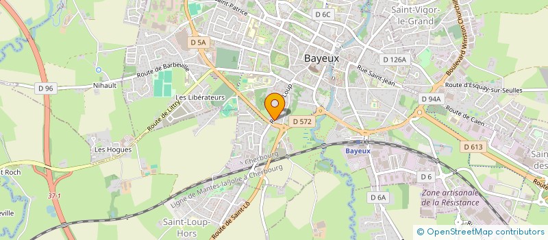 localisation de l'entreprise MADAME ANAIS ZELLER  BAYEUX