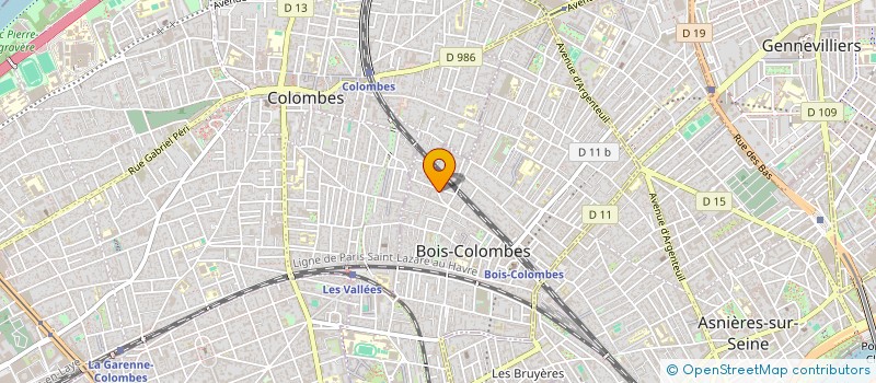 localisation de l'entreprise MADAME ANAIS ZENARRE WILLO à BOIS-COLOMBES