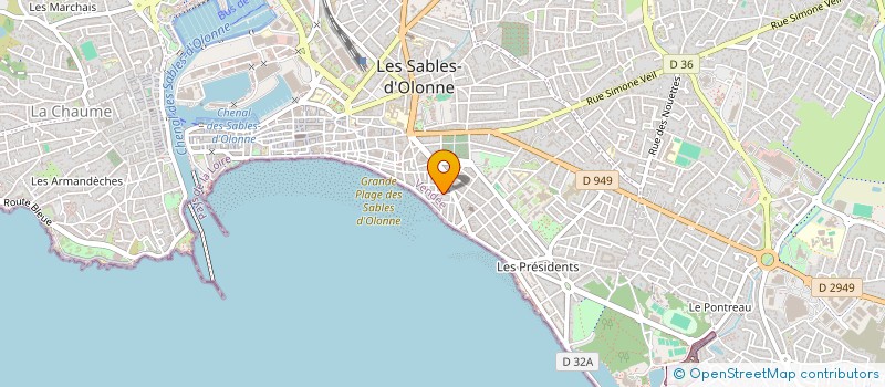 localisation de l'entreprise MADAME ANAISE SAULDUBOIS à LES SABLES D'OLONNE