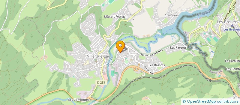 localisation de l'entreprise MADAME ANAISSA MUJIC  VILLERS-LE-LAC