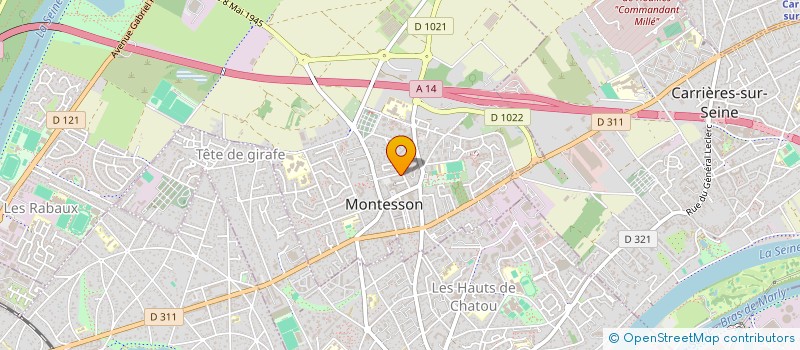 localisation de l'entreprise MADAME ANALYA BUNDHOO  MONTESSON