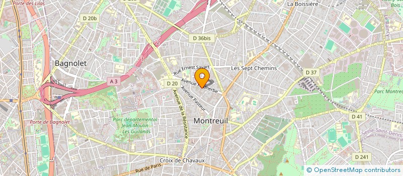 localisation de l'entreprise MADAME ANAMARIA GONZALEZ à MONTREUIL