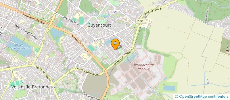 localisation de l'entreprise MADAME ANASTACIA LALLEMANT  GUYANCOURT