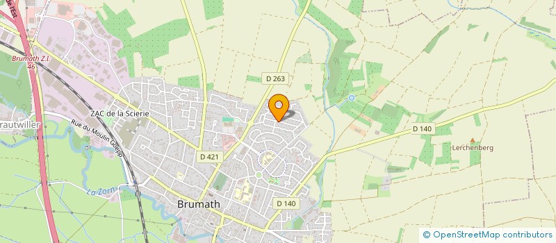 localisation de l'entreprise MADAME ANASTASIA-BRUNNHILDE MATHIEU  BRUMATH