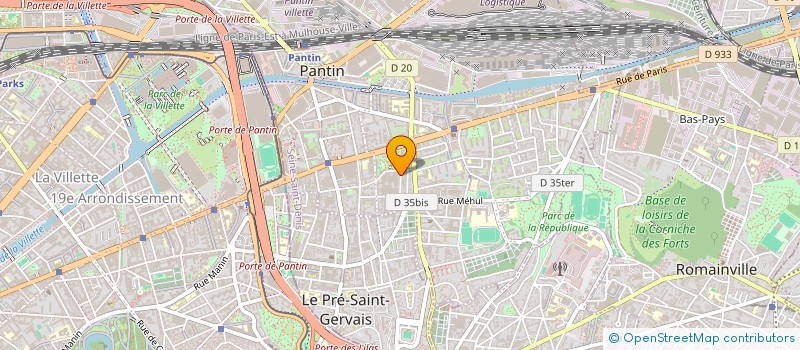 localisation de l'entreprise MADAME ANASTASIA GASPARD à PANTIN