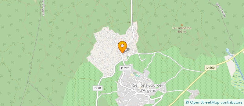 localisation de l'entreprise MADAME ANASTASIA GRANGEON  SEILLONS-SOURCE-D'ARGENS