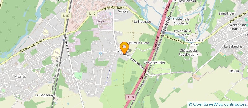 localisation de l'entreprise MADAME ANASTASIA LESUEUR  MONTS