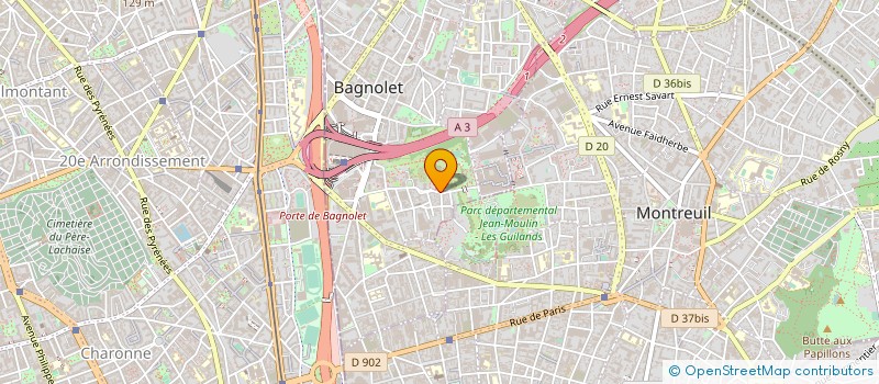 localisation de l'entreprise MADAME ANASTASIA MENTEAU à BAGNOLET