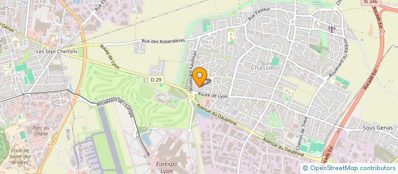 localisation de l'entreprise MADAME ANASTASIA MOREL  CHASSIEU