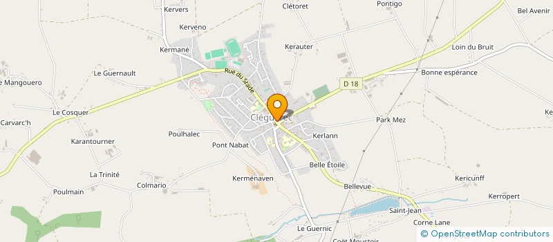 localisation de l'entreprise MADAME ANASTASIA ORLAY  CLEGUEREC