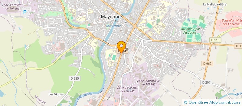 localisation de l'entreprise MADAME ANASTASIA PAPACHRISTOU  MAYENNE