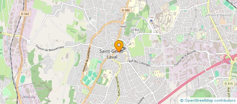 localisation de l'entreprise MADAME ANASTASIA ROSSI  SAINT-GENIS-LAVAL