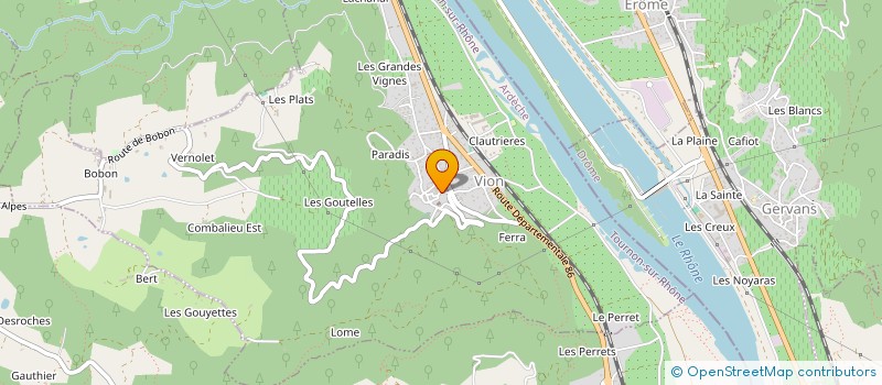 localisation de l'entreprise MADAME ANASTASIA SOUADI  VION