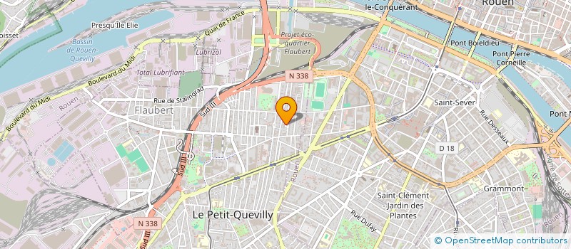 localisation de l'entreprise MADAME ANASTASIA SPILLEBOUT  LE PETIT-QUEVILLY