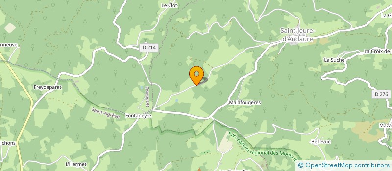 localisation de l'entreprise MADAME ANASTASIA TIKHANOVA  SAINT-JEURE-D'ANDAURE