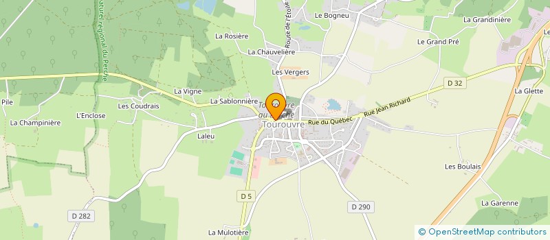 localisation de l'entreprise MADAME ANASTASIE MAUGUIN à TOUROUVRE AU PERCHE