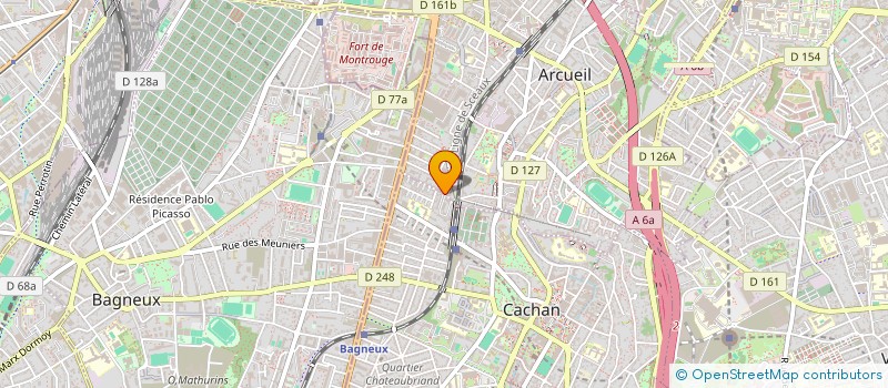 localisation de l'entreprise MADAME ANASTASIE NGO NDJELL  CACHAN