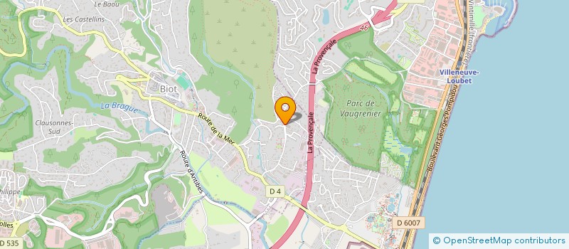 localisation de l'entreprise MADAME ANASTASIIA IELAGINA  BIOT