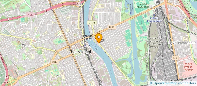 localisation de l'entreprise MADAME ANASTASIIA KOMERZAN à CHOISY-LE-ROI