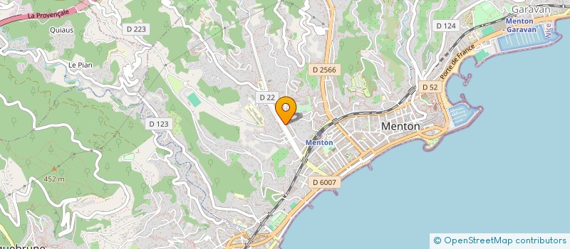 localisation de l'entreprise MADAME ANASTASIIA VOROBETS à MENTON
