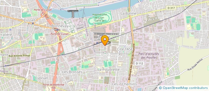 localisation de l'entreprise MADAME ANASTASIYA VOLADAS  VAULX-EN-VELIN