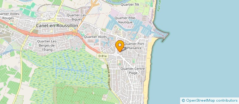 localisation de l'entreprise MADAME ANASTASYA KULEMIN  CANET-EN-ROUSSILLON