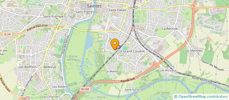 localisation de l'entreprise MADAME ANASTASYA MOUCLIER à SAINTES