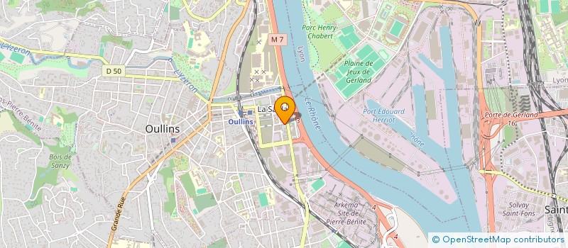 localisation de l'entreprise MADAME ANASTHASIE NZOUBA MBAGNA  OULLINS-PIERRE-BENITE