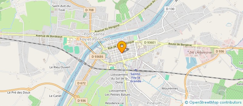 localisation de l'entreprise MADAME ANCA CORINA NICOLAESCU à SAINTE-FOY-LA-GRANDE