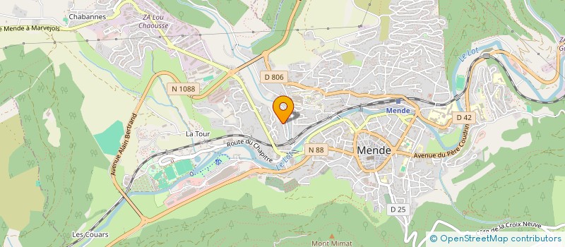 localisation de l'entreprise MADAME ANCA DIANA JUGRESTAN à MENDE