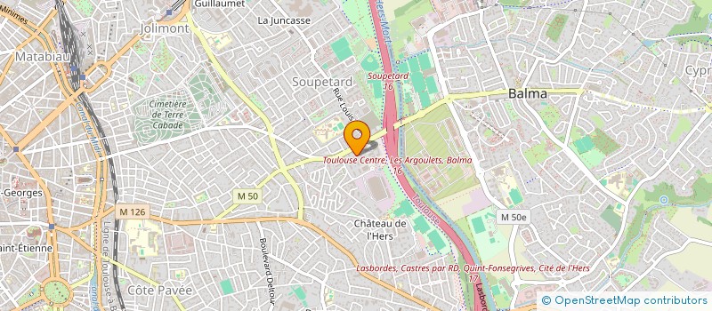 localisation de l'entreprise MADAME ANCHIKATI ABDOU  TOULOUSE