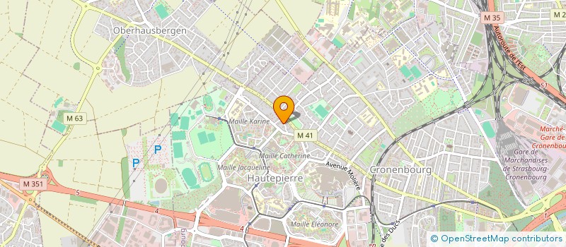 localisation de l'entreprise MADAME ANCUTA MILOS à STRASBOURG