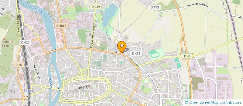 localisation de l'entreprise MADAME ANDGELE CHEVALLIER à SENS