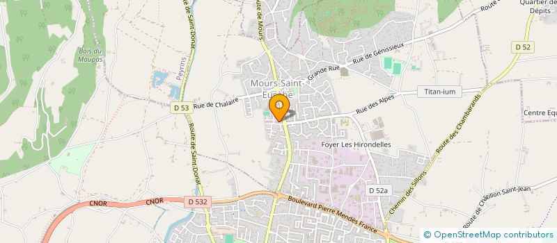 localisation de l'entreprise MADAME ANDGELINA FORNIELES  MOURS-SAINT-EUSEBE