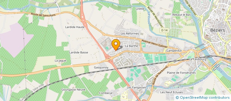 localisation de l'entreprise MADAME ANDINA MUNOZ ROMERO à BEZIERS