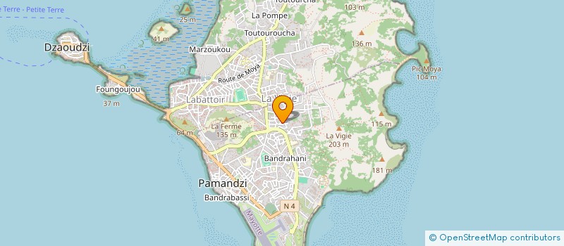 localisation de l'entreprise MADAME ANDJIZATI SALIME à PAMANDZI