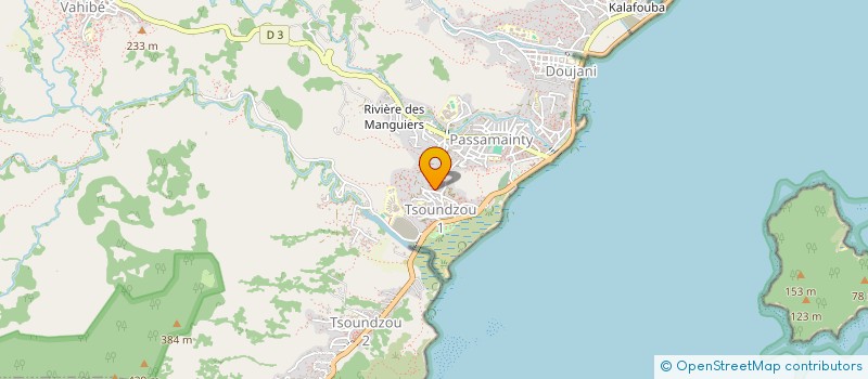 localisation de l'entreprise MADAME ANDJIZATI TARAVO  MAMOUDZOU