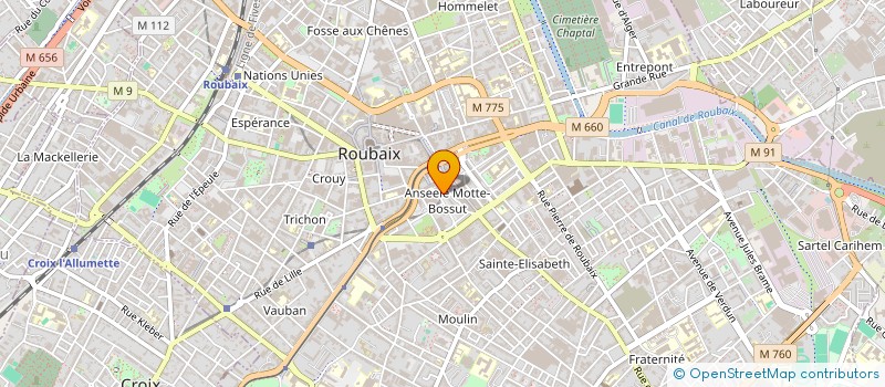localisation de l'entreprise MADAME ANDO ODIACHO à ROUBAIX