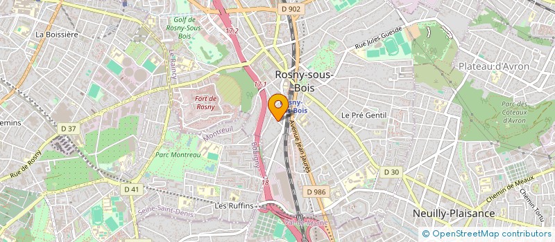 localisation de l'entreprise MADAME ANDRADA CRETANU à ROSNY-SOUS-BOIS