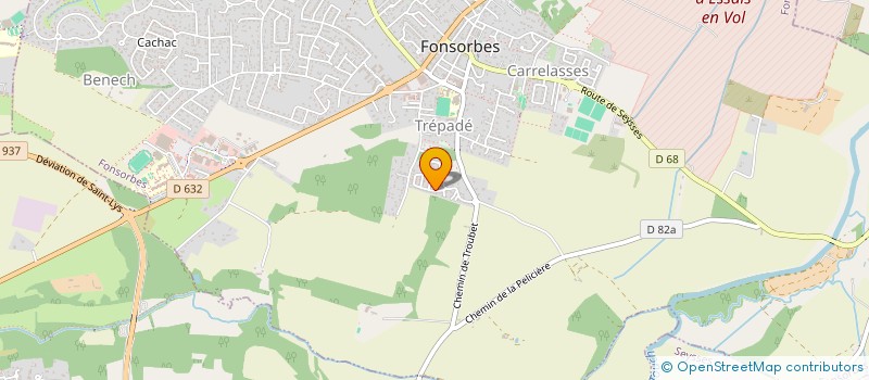 localisation de l'entreprise MADAME ANDRE GEORGES  FONSORBES