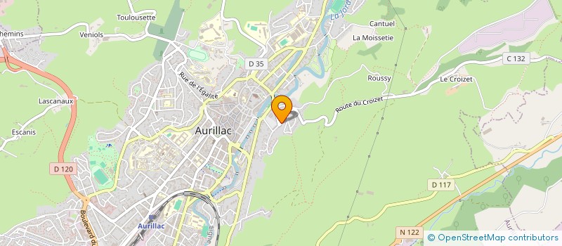 localisation de l'entreprise MADAME ANDRE LABRO à AURILLAC